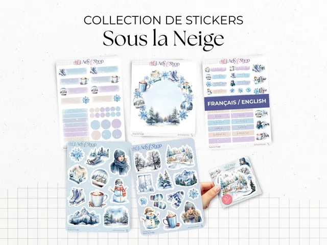 adylshop-sous-la-neige-stickers-collection-compl-te-fr image 1