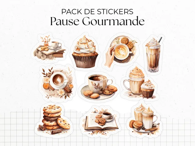 adylshop-pause-gourmande-pack-stickers-caf-cozy image 1
