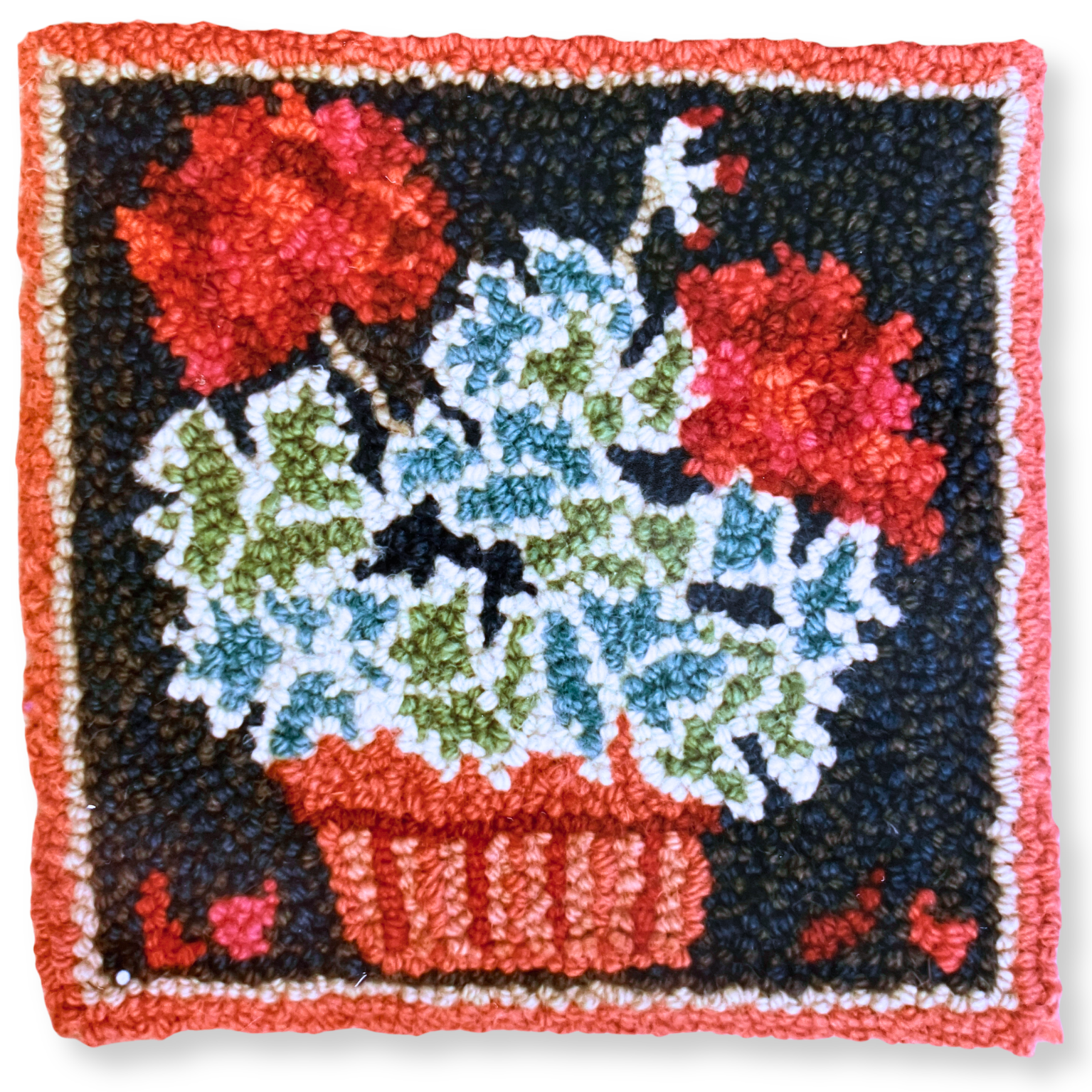 oxford-punch-needle-patterns-small-geranium-patron-25-4x25-4-cm-fleurs image 2