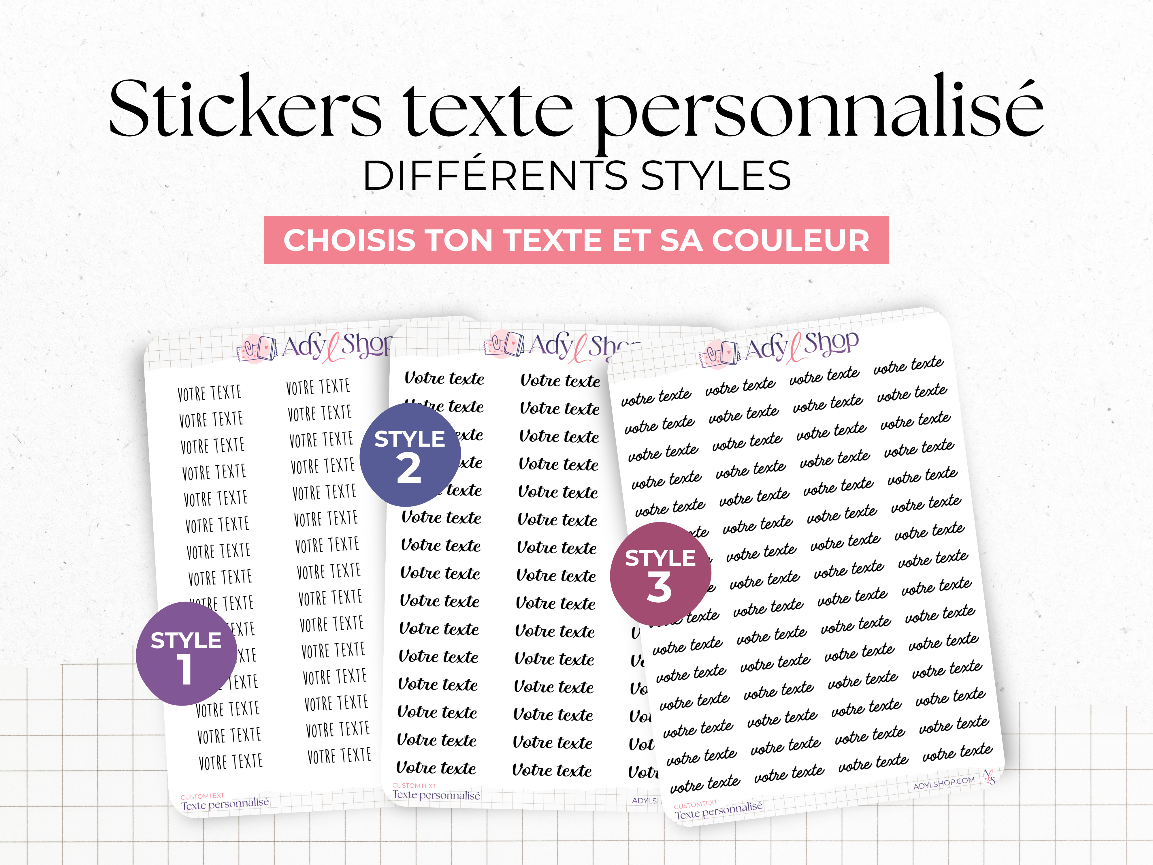 adylshop-stickers-d-coratifs-texte-personnalis-planche-blanc-mat image 1