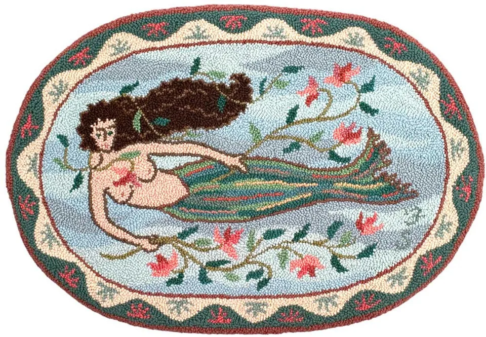 oxford-mcadoo-oval-mermaid-patron-punch-needle-66x96-cm image 1