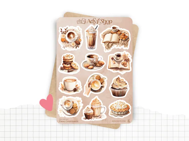 adylshop-stickers-d-coratifs-pause-gourmande-illustrations-caf image 1