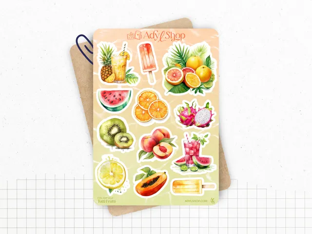 adylshop-tutti-frutti-illustrations-2-stickers-fruits image 1