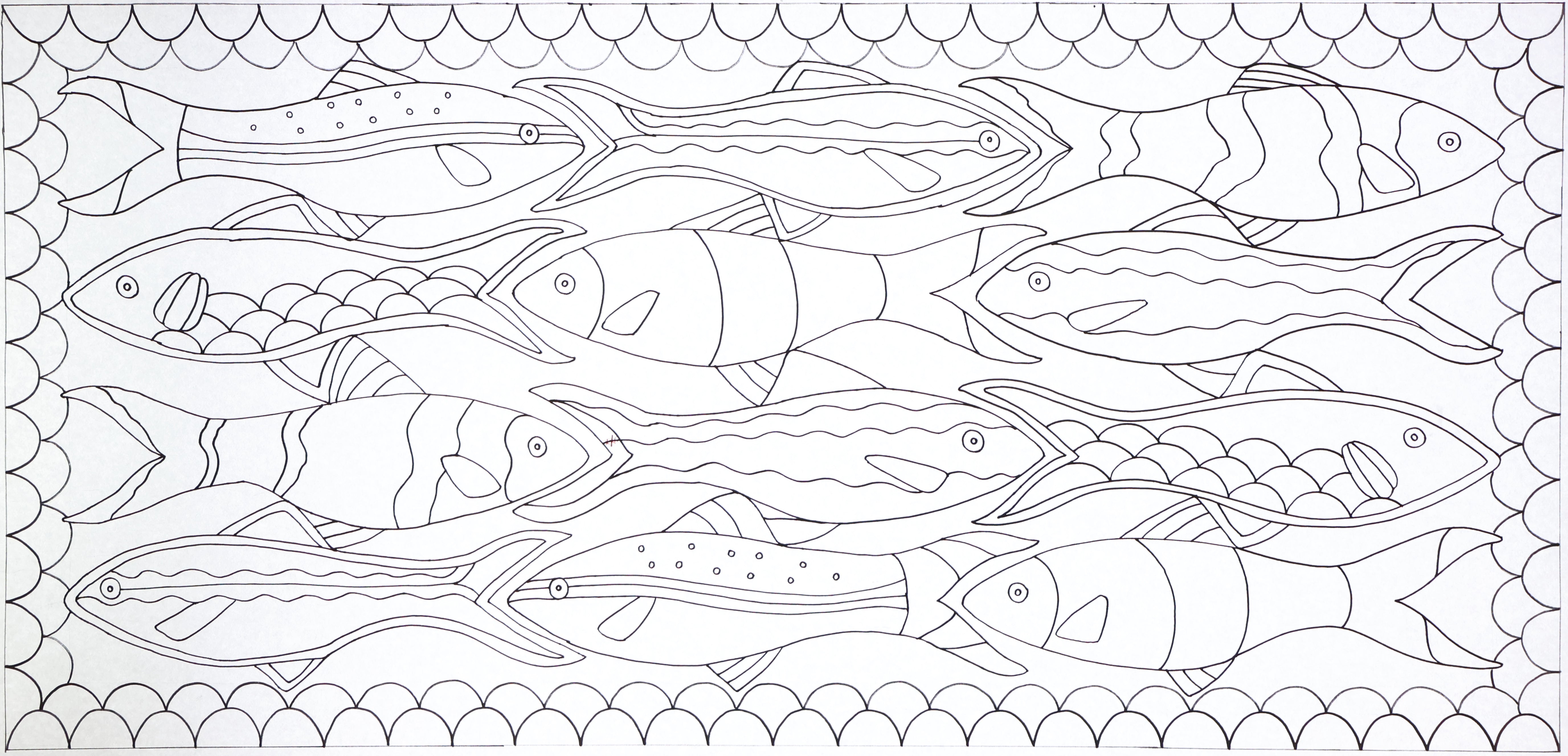 oxford-punch-needle-patterns-bright-fish-school-patron-58-4x121-9-cm image 2