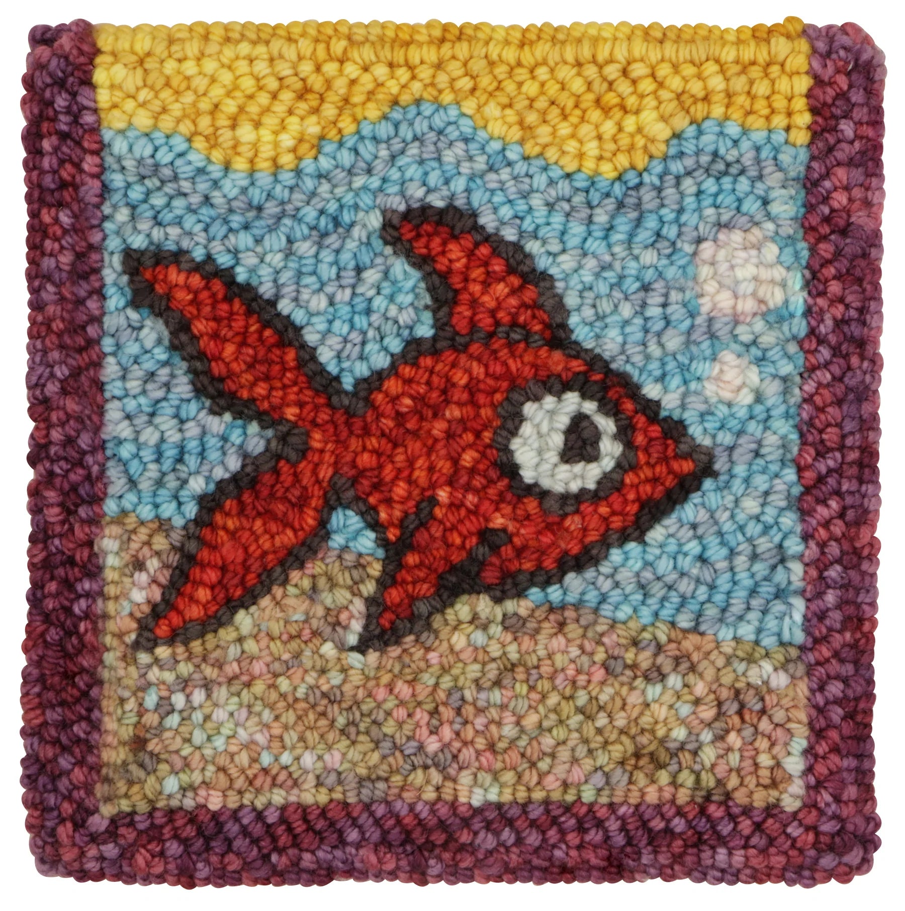 the-oxford-company-tanked-kit-punch-needle-20x20-cm-laine-incluse image 1