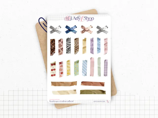 adylshop-washi-tape-et-ruban-adh-sif-planche-stickers-blanc-mat image 1