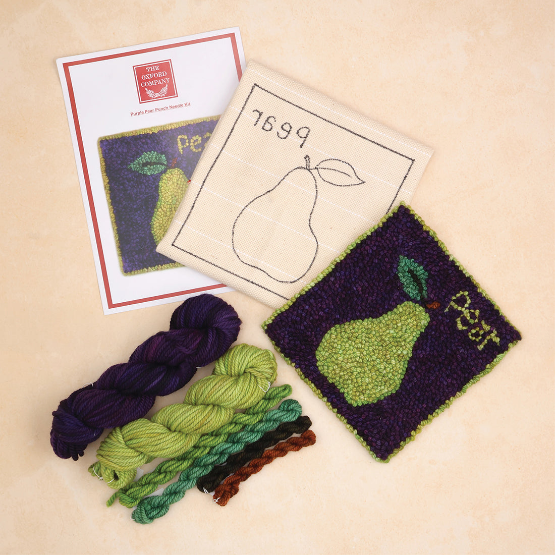 the-oxford-company-pear-kit-purple-kit-punch-needle-poire image 2