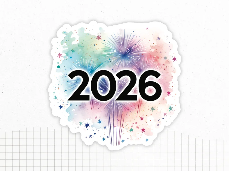adylshop-stickers-d-coratifs-2026-sticker-vinyle-brillant-10x10-cm-bleu image 1