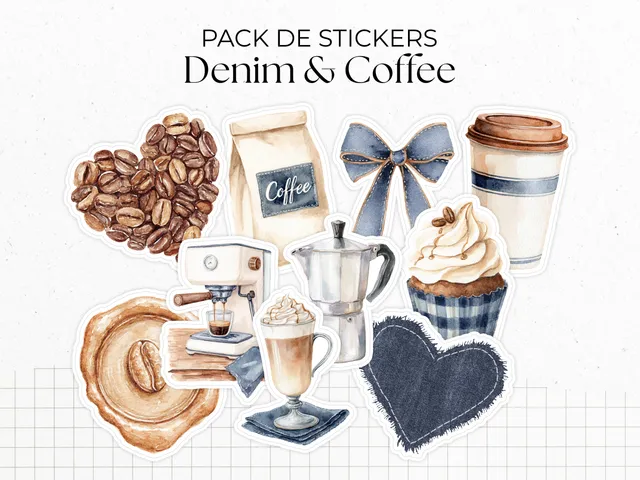 adylshop-denim-coffee-stickers-pack-die-cut-caf-jean-10 image 1
