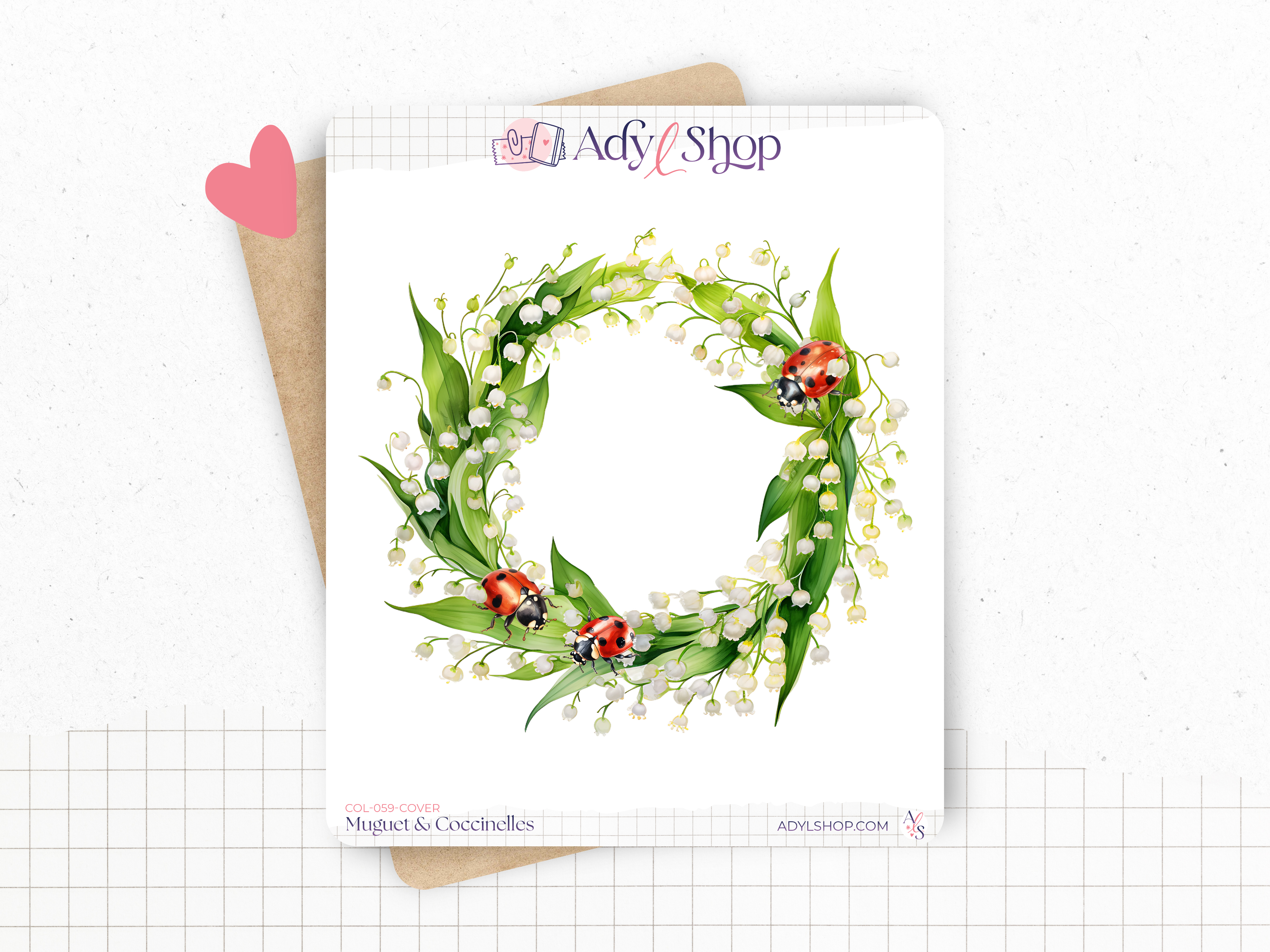 adylshop-muguet-coccinelles-pack-stickers-die-cut-printemps image 4