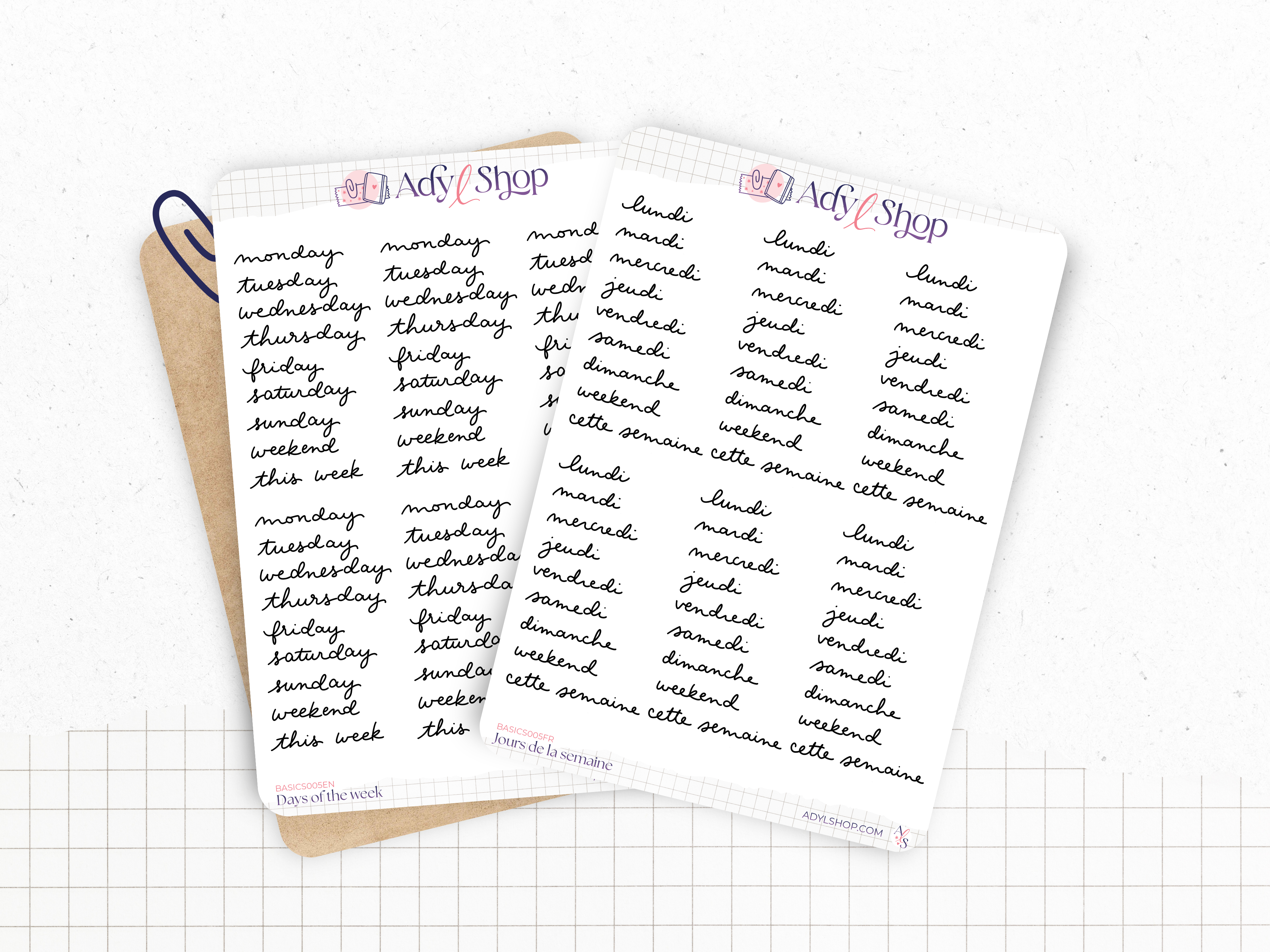 adylshop-stickers-fonctionnels-jours-semaine-stickers-fran-ais-blanc-mat image 1