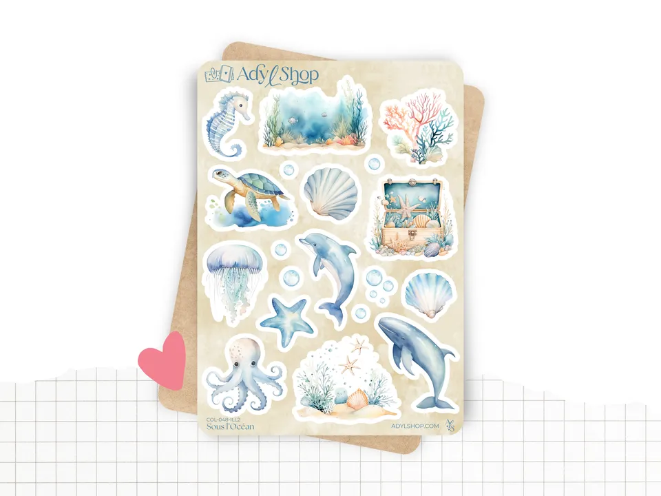adylshop-sous-l-oc-an-planche-stickers-illustrations-2-t image 1