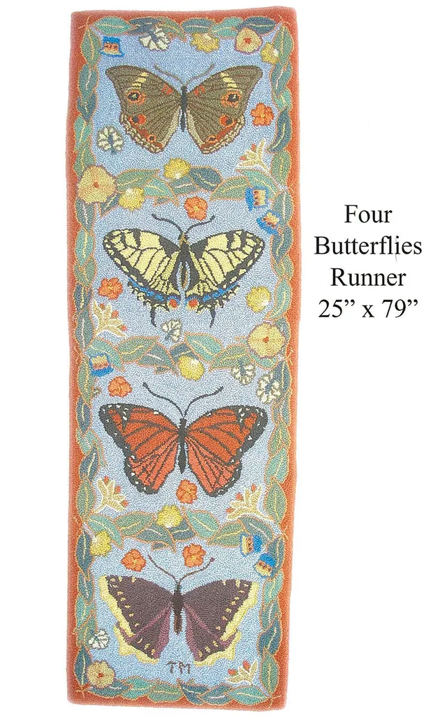 oxford-mcadoo-four-butterflies-patron-punch-needle-63x200-cm image 1