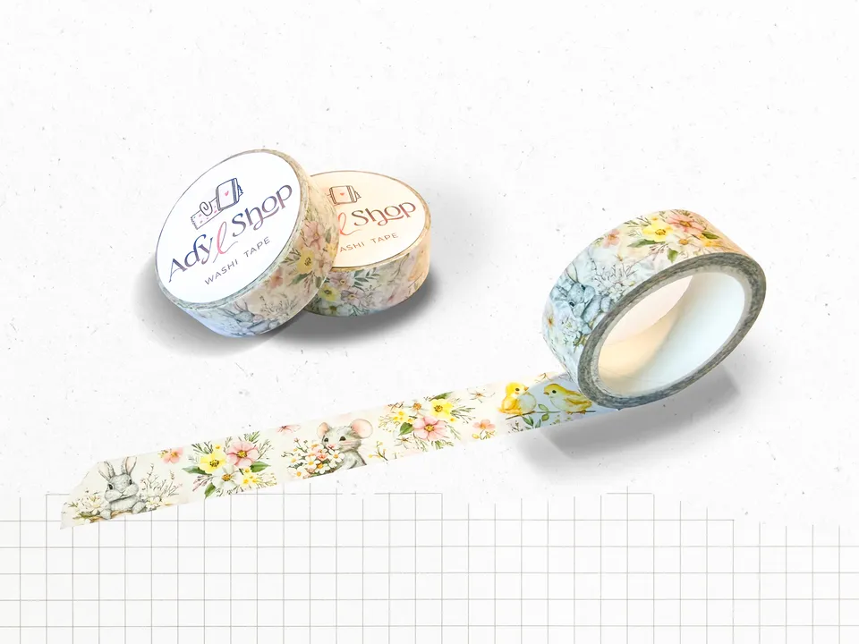 adylshop-p-ques-la-campagne-washi-tape-15mm-x-10m-printemps image 1