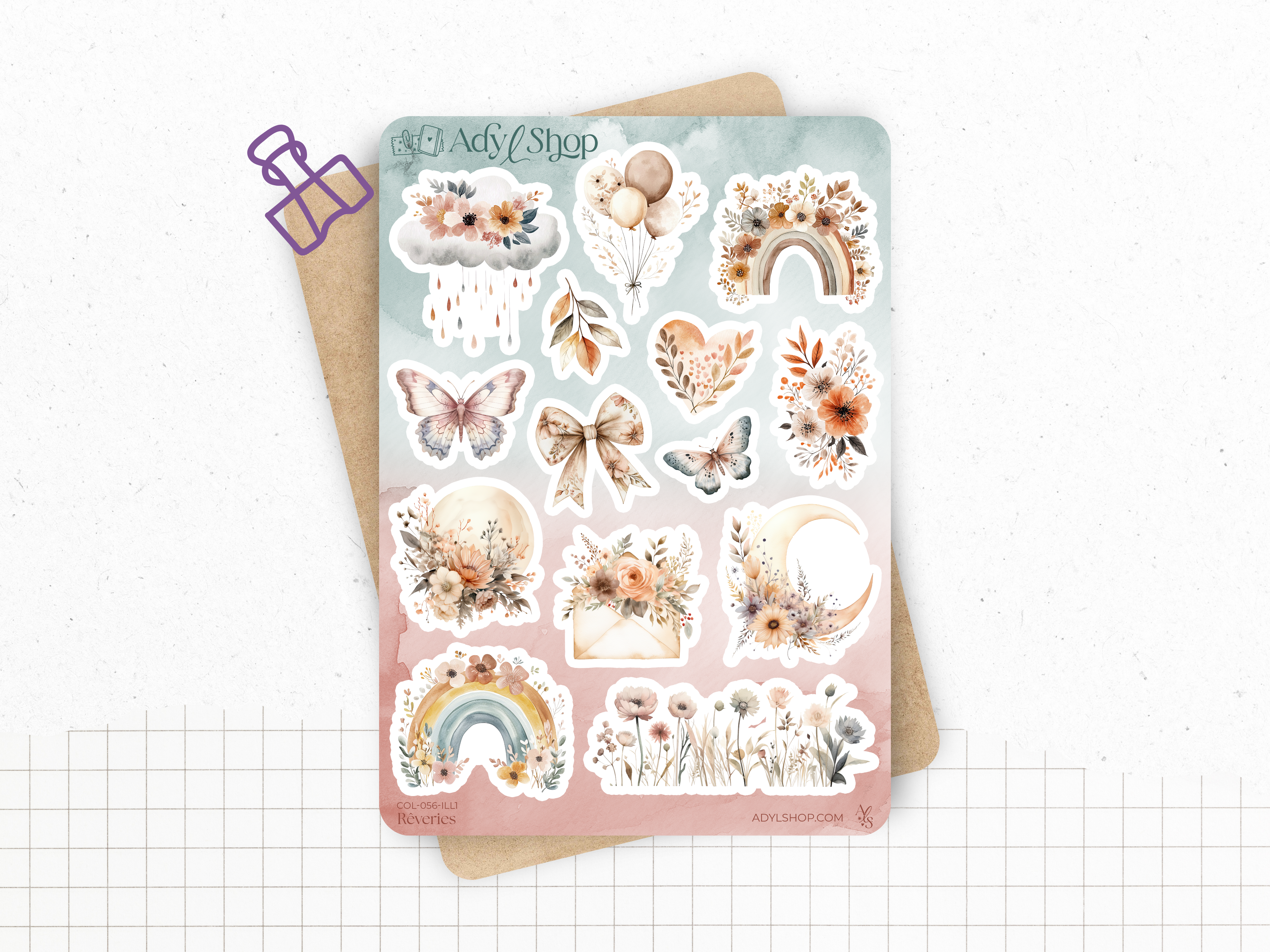 adylshop-r-veries-stickers-boh-me-pack-10-pastel image 2