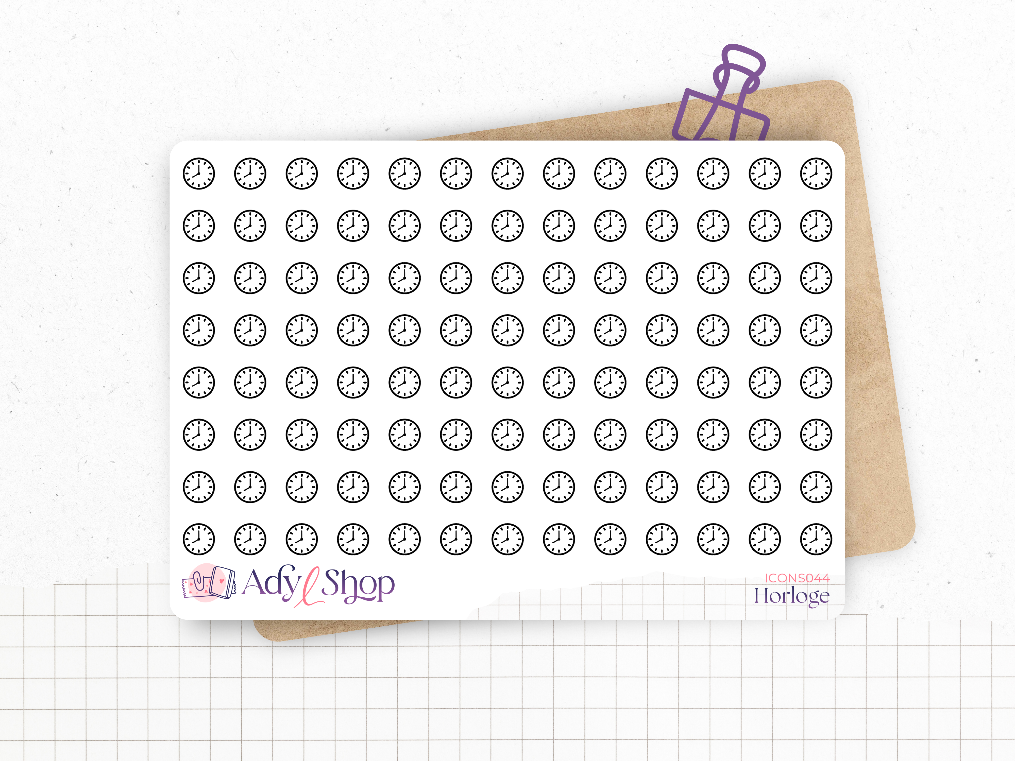adylshop-stickers-fonctionnels-horloge-104-mini-ic-nes-blanc-mat image 1