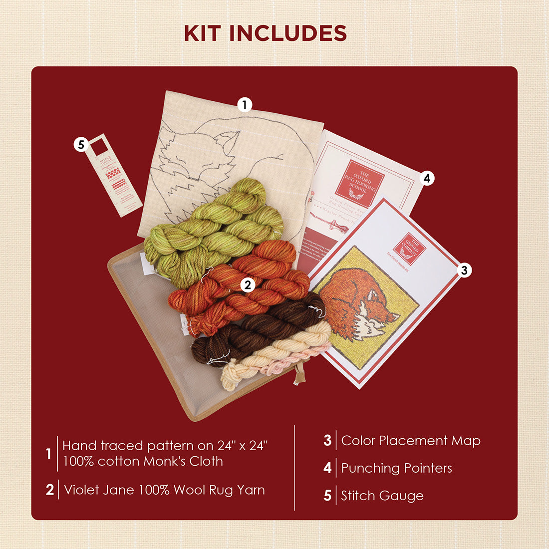 oxford-punch-needle-kits-fox-kit-kit-punch-needle-renard image 4