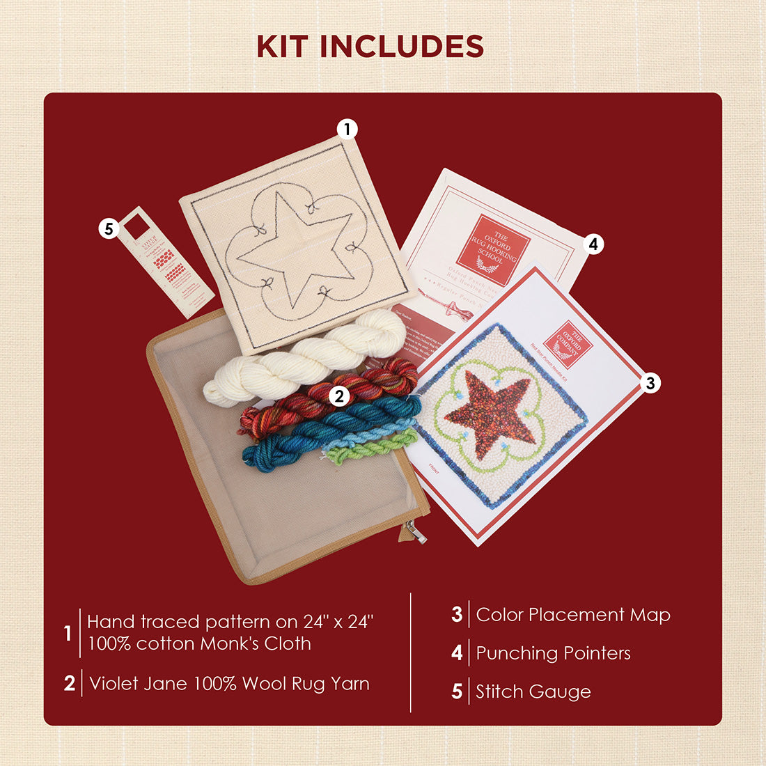 oxford-red-star-kit-punch-needle-toile-d-butant-20-cm image 4