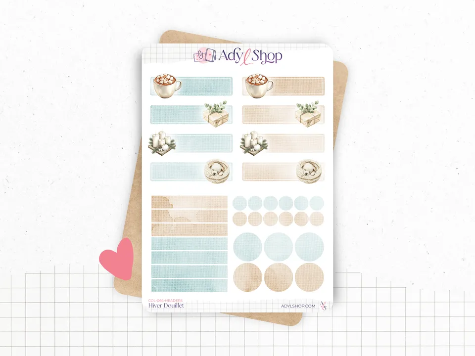 adylshop-hiver-douillet-planche-stickers-headers-et-formes-cozy image 1