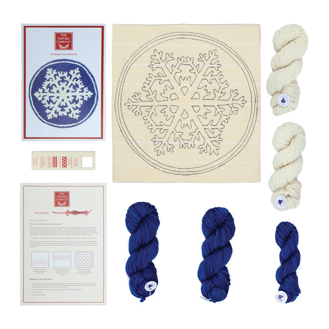 the-oxford-company-snowflake-kit-punch-needle-flocon-14-complet image 3