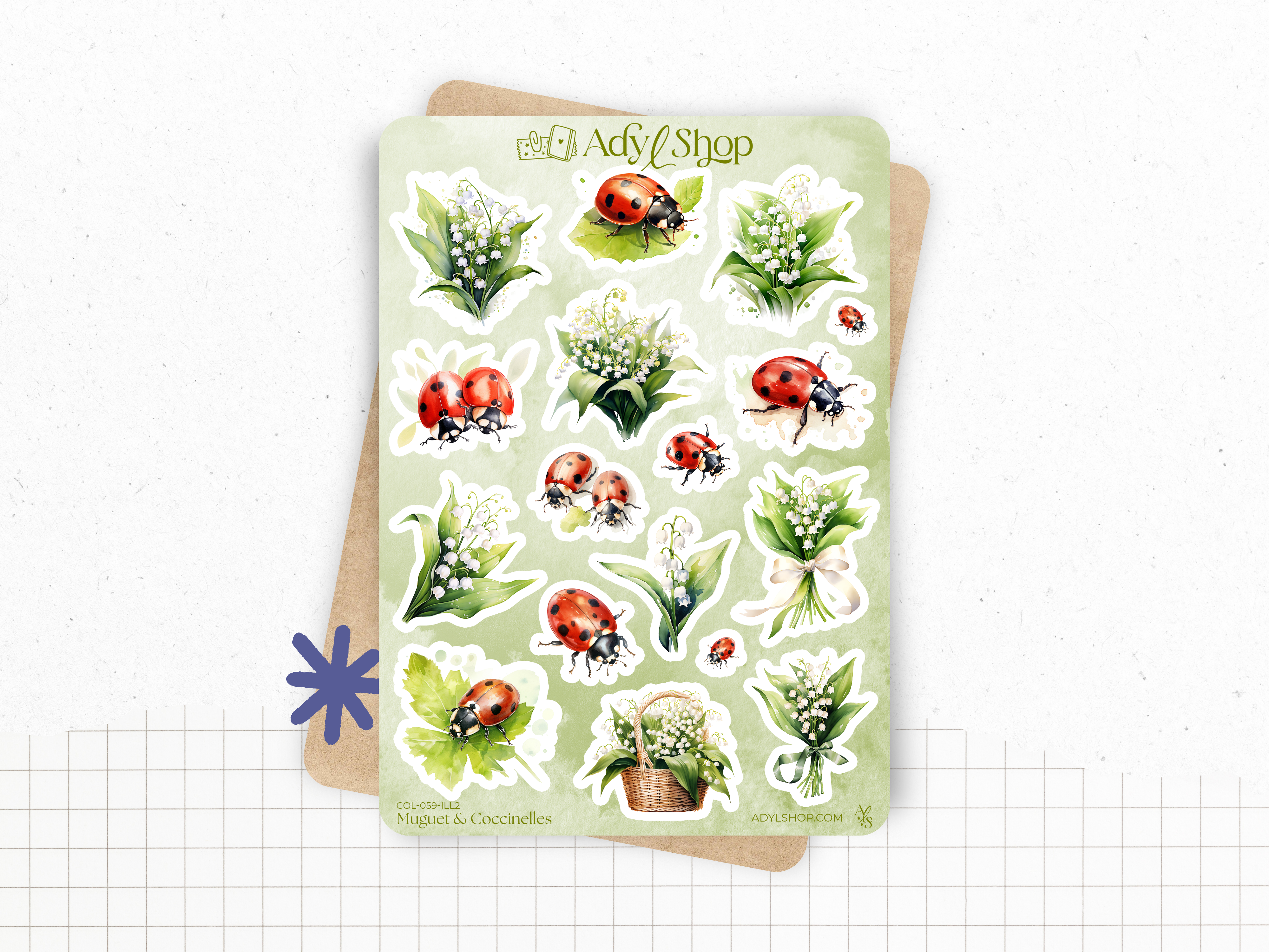 adylshop-muguet-coccinelles-pack-stickers-printemps-fleurs image 3