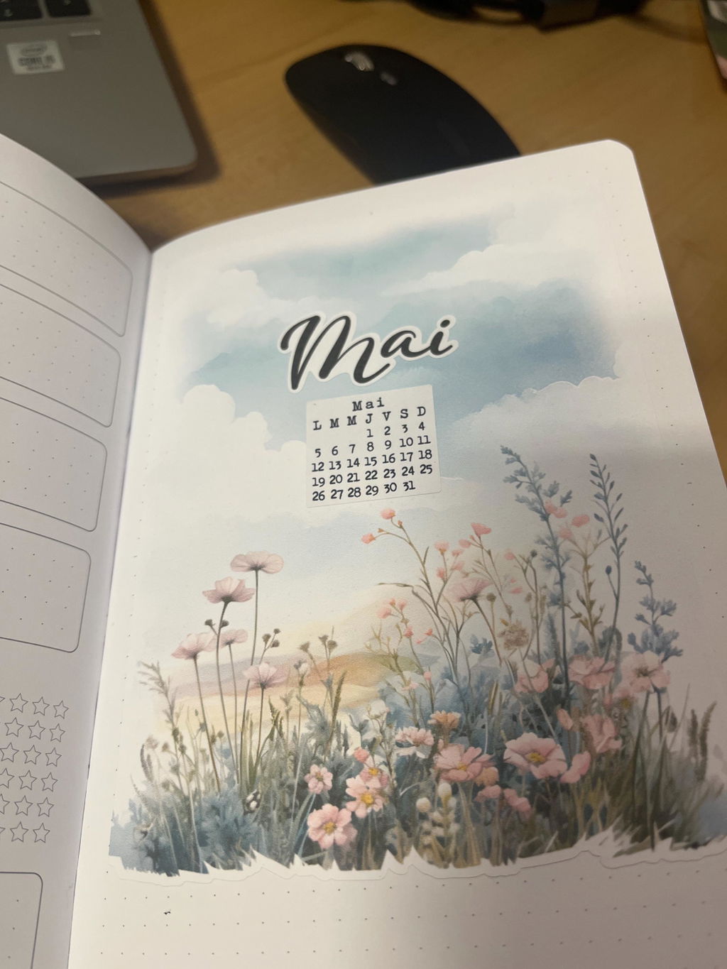 Fleurs bleues