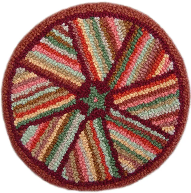 the-oxford-company-circle-geometric-13-patron-punch-needle-rond-33-cm image 1