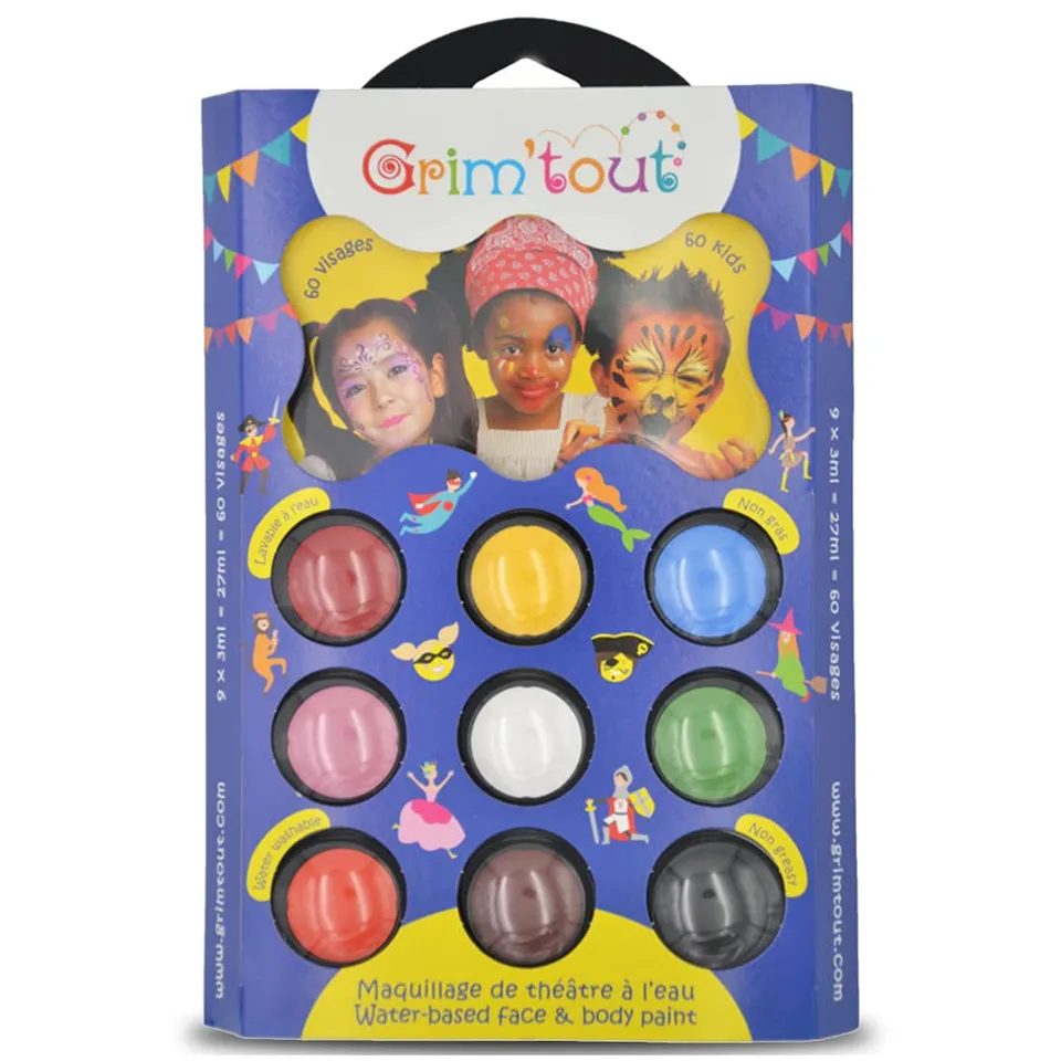 grim-tout-palettes-9-couleurs-maquillage-enfant-avec-pinceau image 1