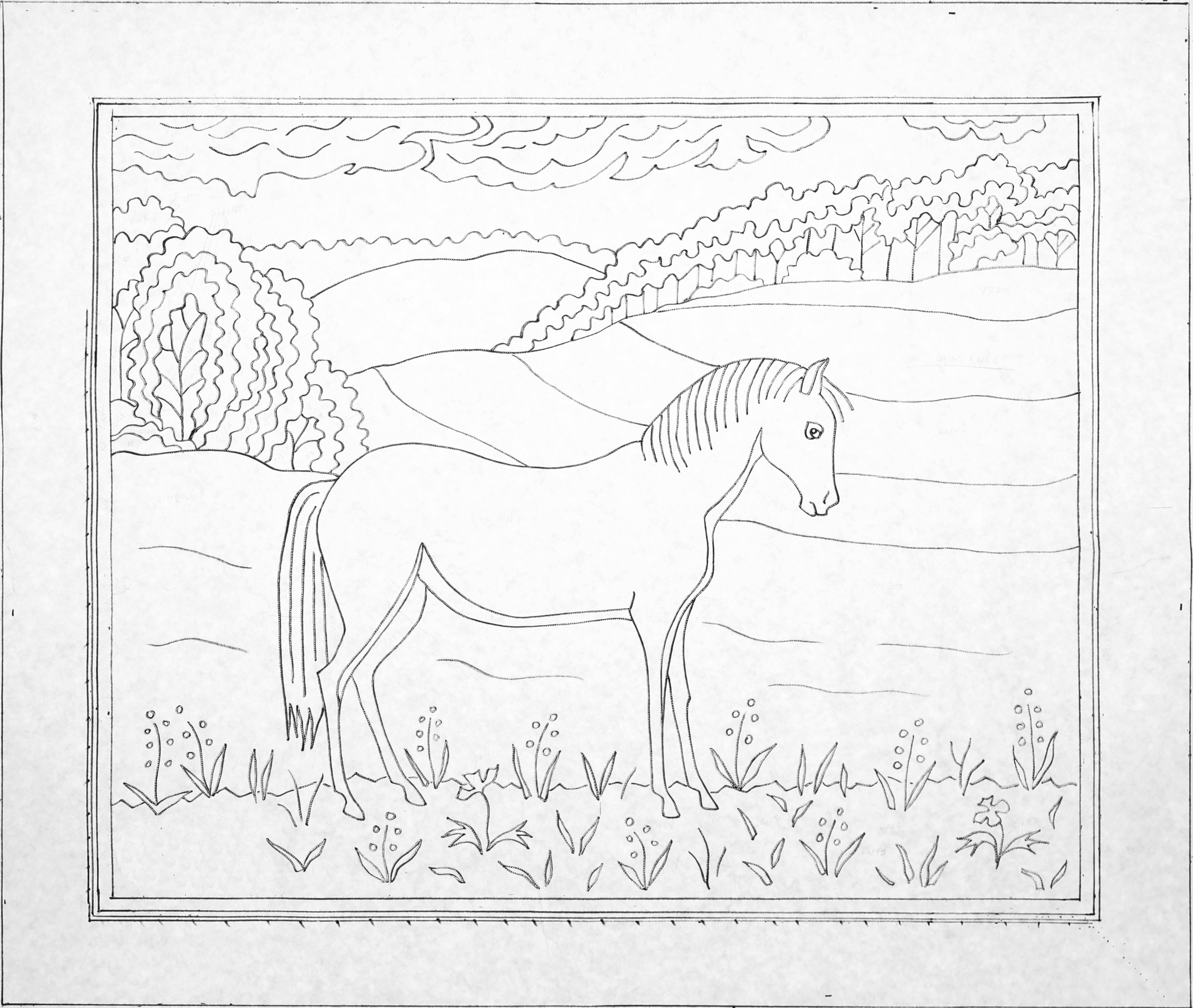 mcadoo-blue-shy-pony-patron-punch-needle-73x86-cm image 2