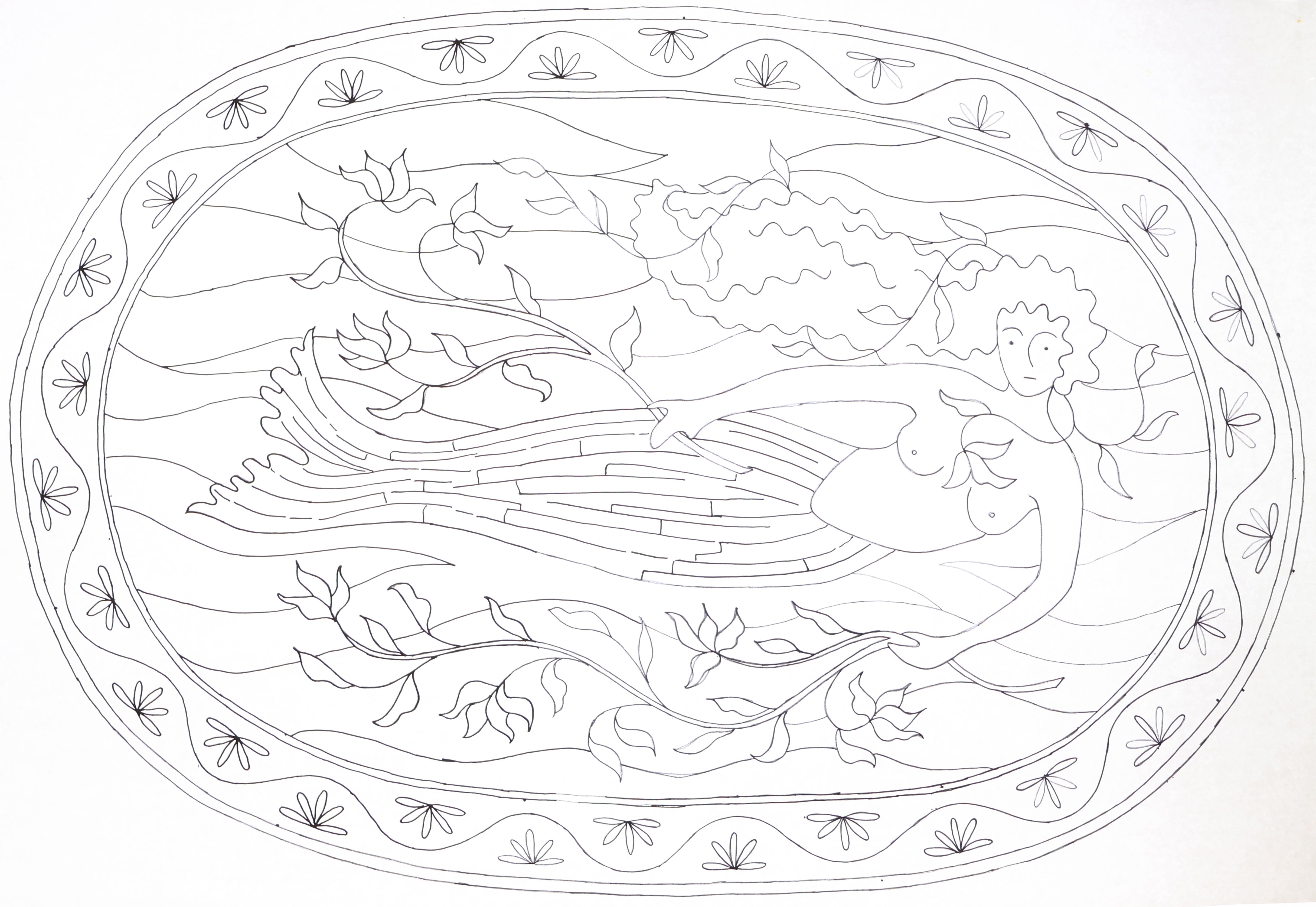oxford-mcadoo-oval-mermaid-patron-punch-needle-66x96-cm image 2