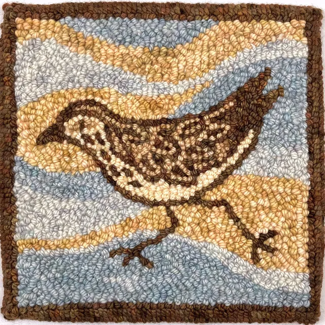 oxford-sandpiper-kit-punch-needle-25x25-cm-oiseau image 1