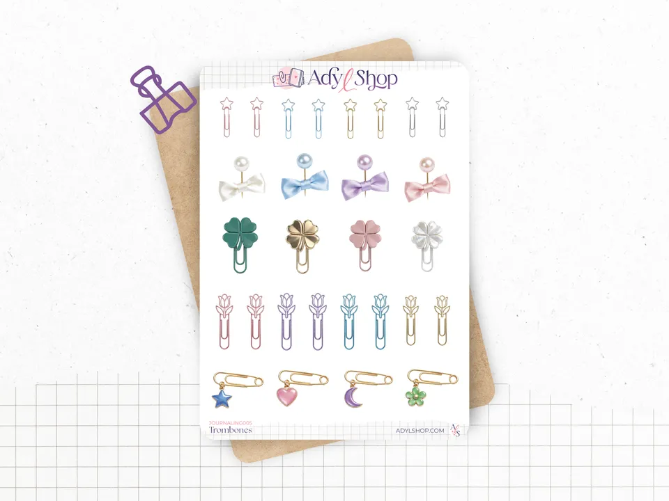 adylshop-stickers-d-coratifs-trombones-stickers-blanc-mat image 1