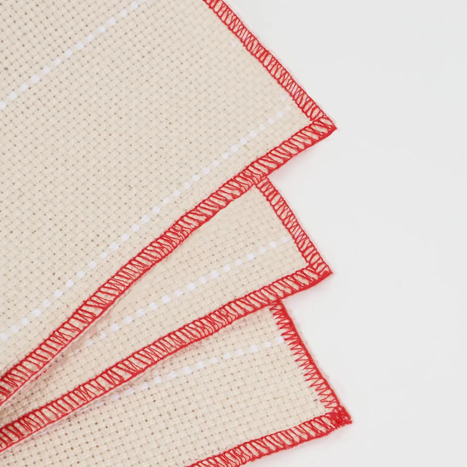 oxford-monk-s-cloth-toile-punch-needle-coton-25-4x25-4-cm image 1