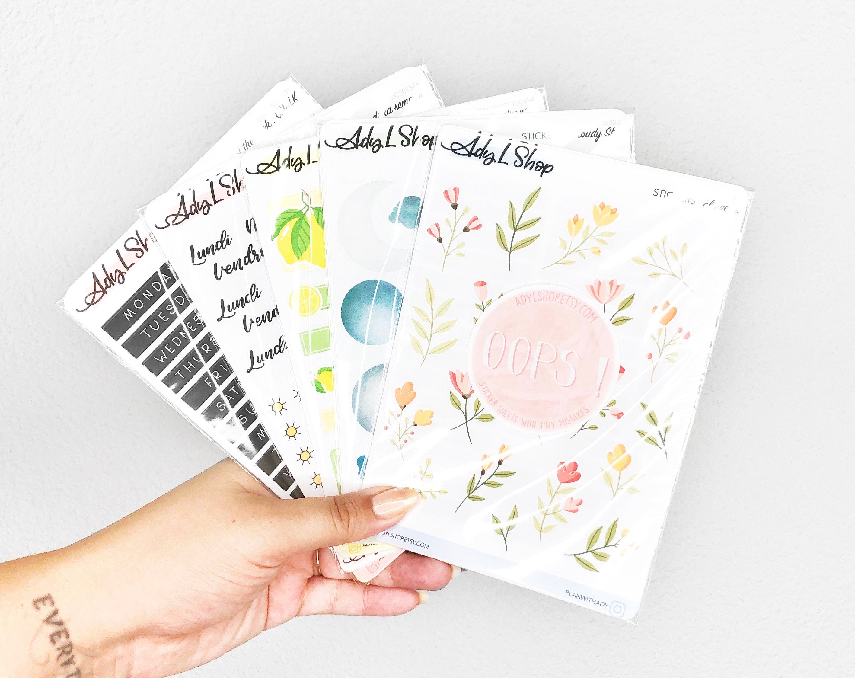 adylshop-stickers-d-coratifs-lot-oops-5-planches-fran-ais image 2