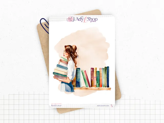 adylshop-stickers-d-coratifs-book-lover-planche-couverture-lecture image 1