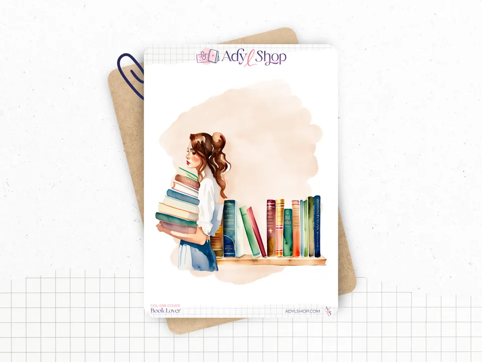 adylshop-stickers-d-coratifs-book-lover-planche-couverture-lecture image 1