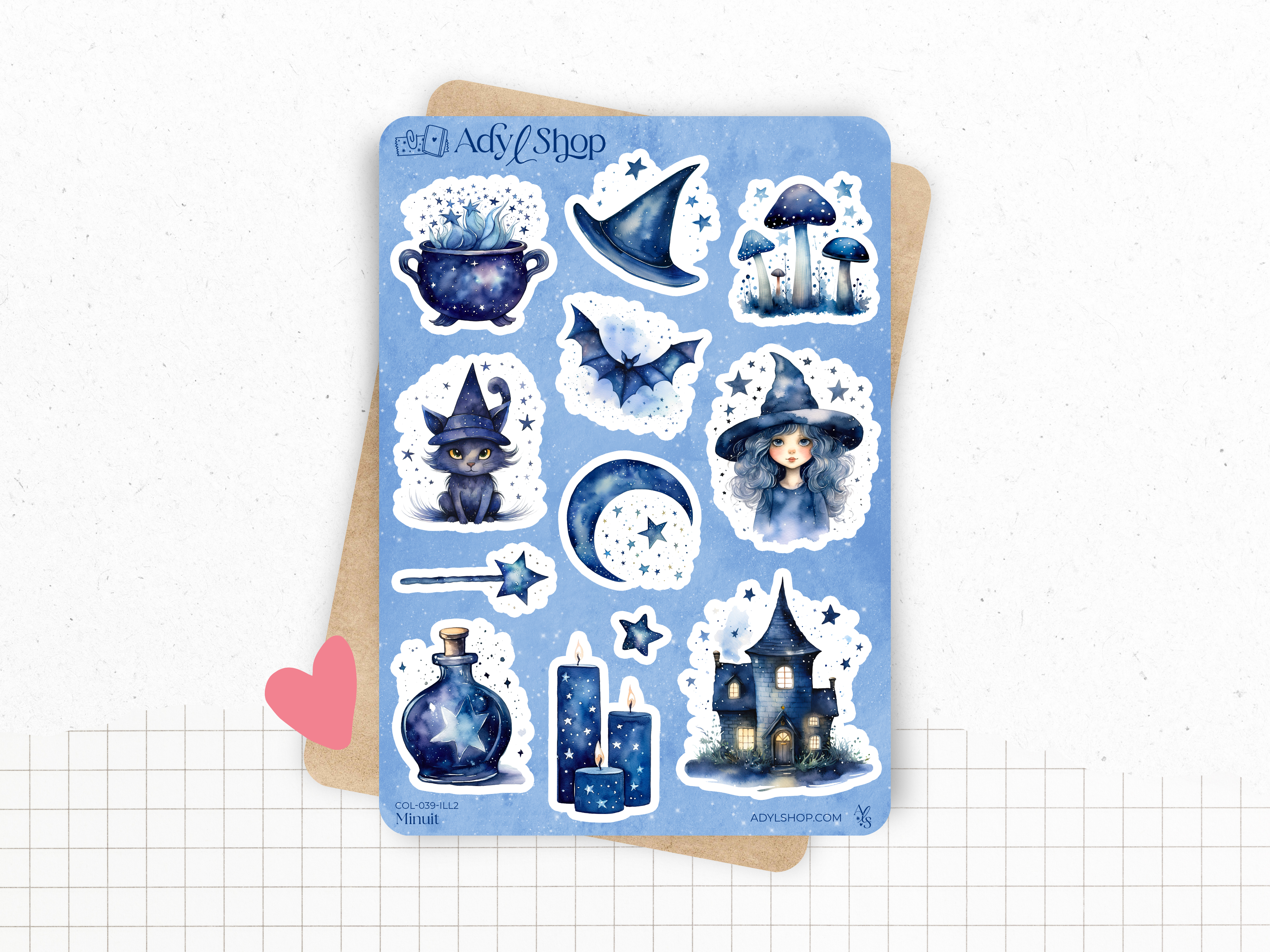 adylshop-minuit-stickers-pack-magie-10-die-cut image 3