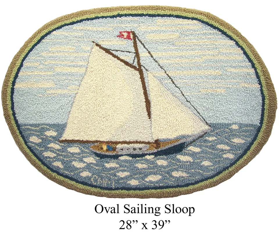 oxford-punch-needle-patterns-oval-sailing-sloop-patron-71x99cm image 1