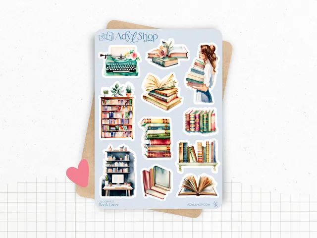 adylshop-stickers-d-coratifs-book-lover-stickers-lecture-planche-1 image 1