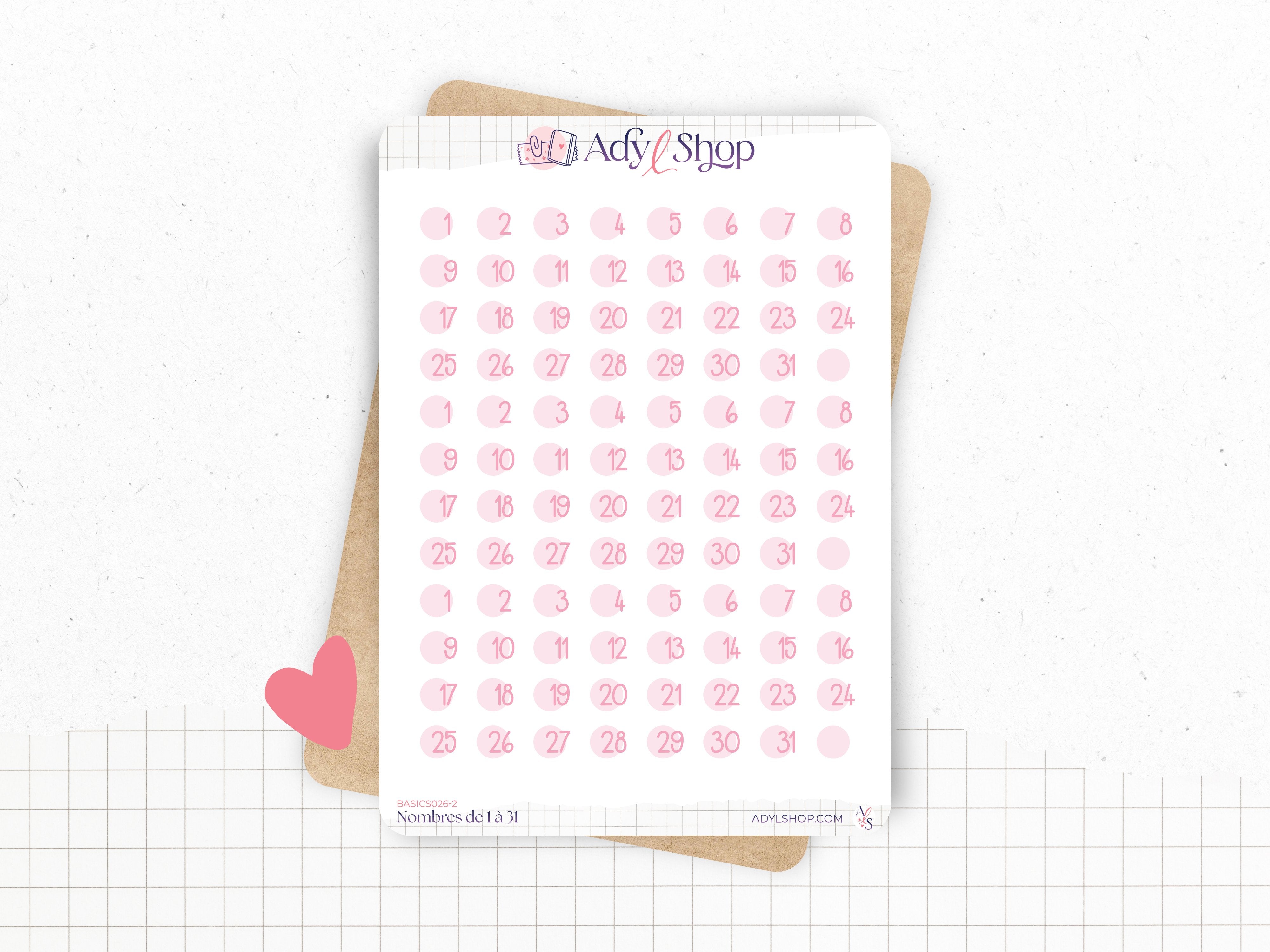 adylshop-stickers-fonctionnels-chiffres-1-31-mini-stickers-ronds-dates image 3