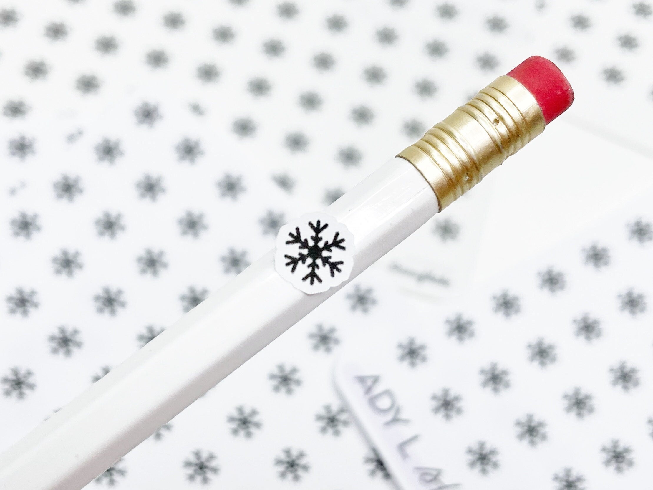 adylshop-flocon-de-neige-mini-sticker-planner-blanc-mat-77 image 2