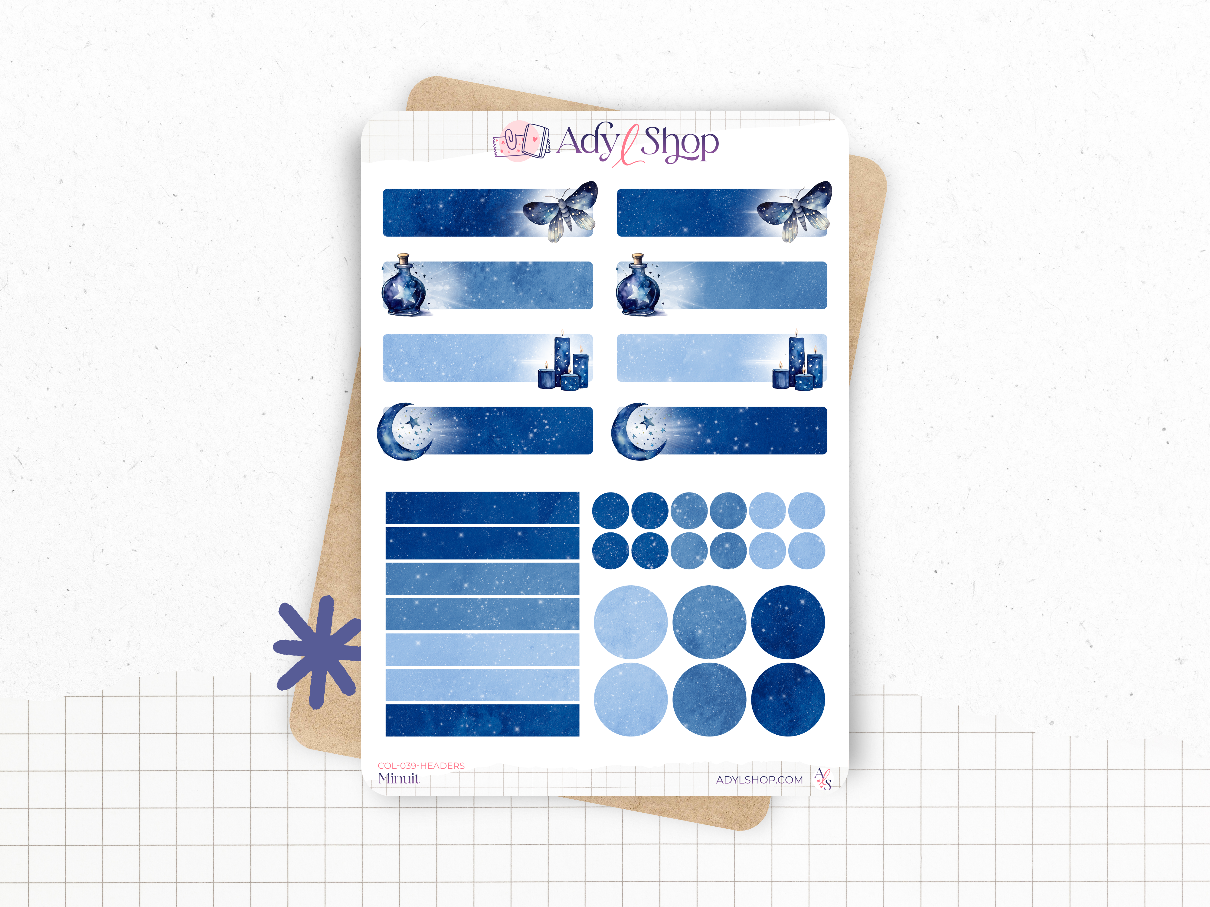 adylshop-minuit-stickers-pack-magie-10-die-cut image 5