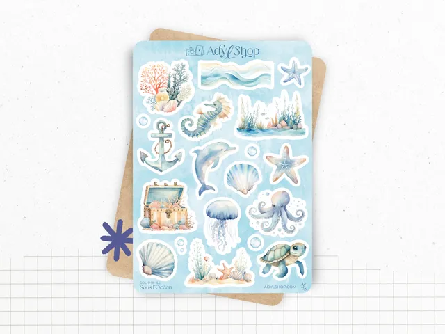 adylshop-sous-l-oc-an-planche-illustrations-stickers-mer-t image 1