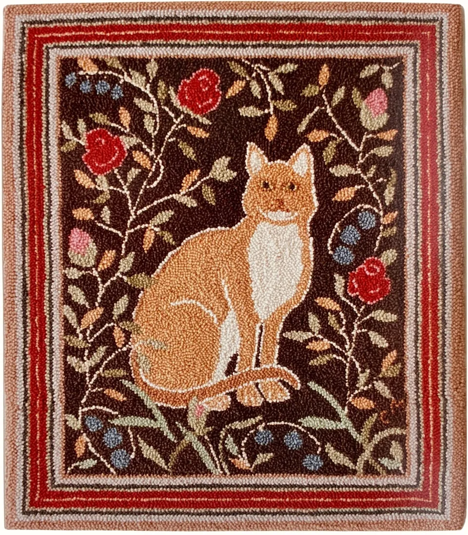 oxford-victorian-cat-76x88cm-patron-punch-needle-chat image 1