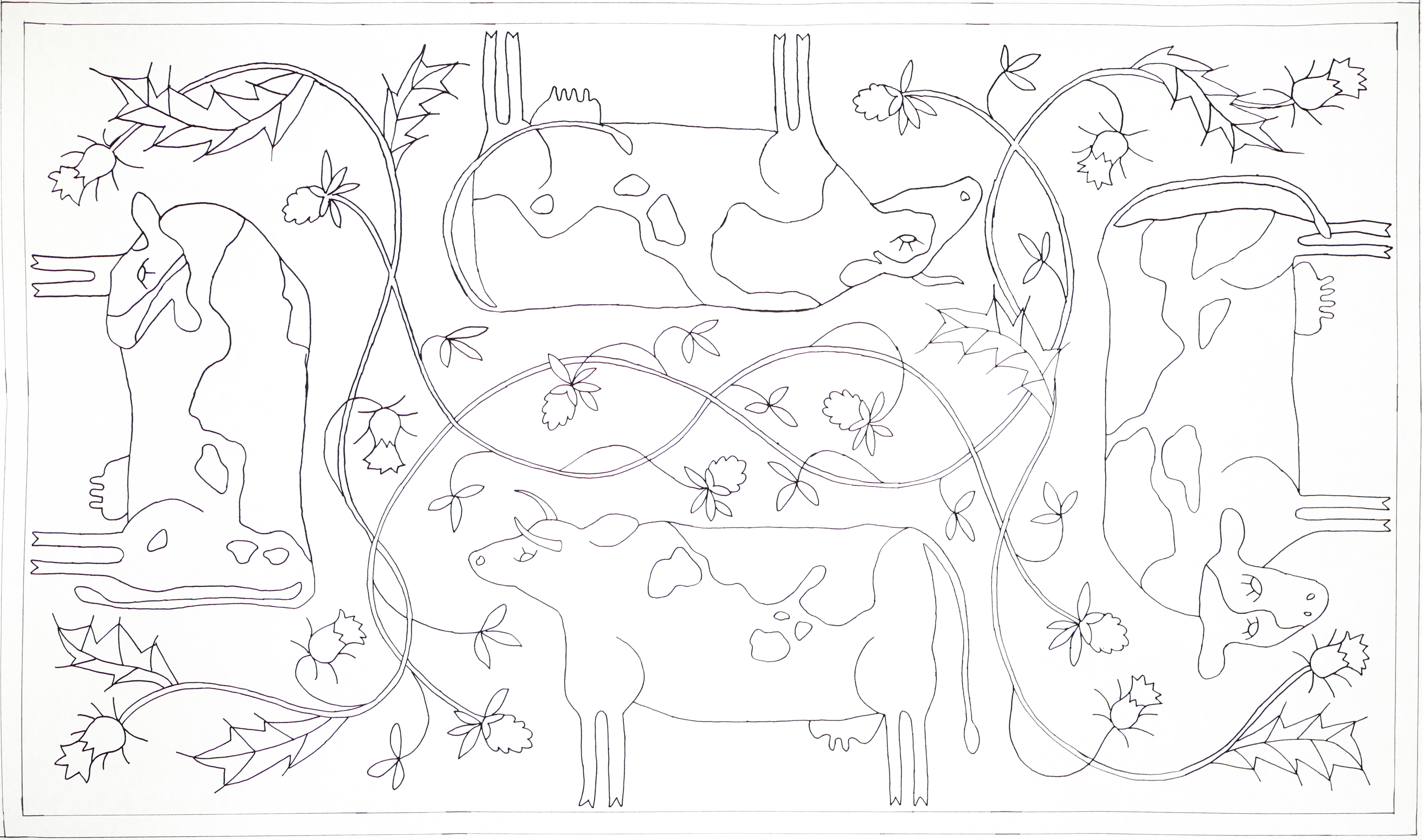 oxford-mcadoo-cow-quartet-patron-punch-needle-vaches-76x129-cm image 2