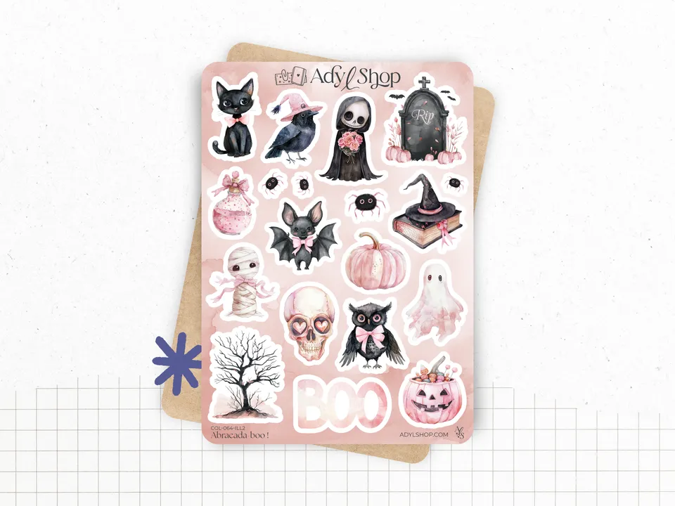adylshop-abracada-boo-planche-stickers-illustrations-1-halloween image 1