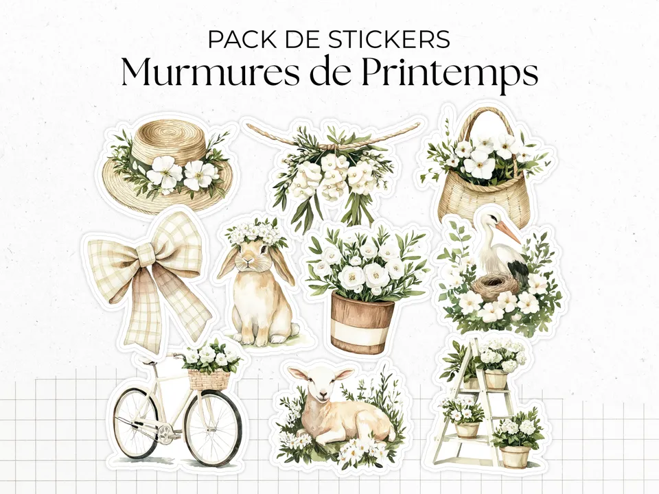adylshop-murmures-de-printemps-pack-stickers-10-pastel image 1