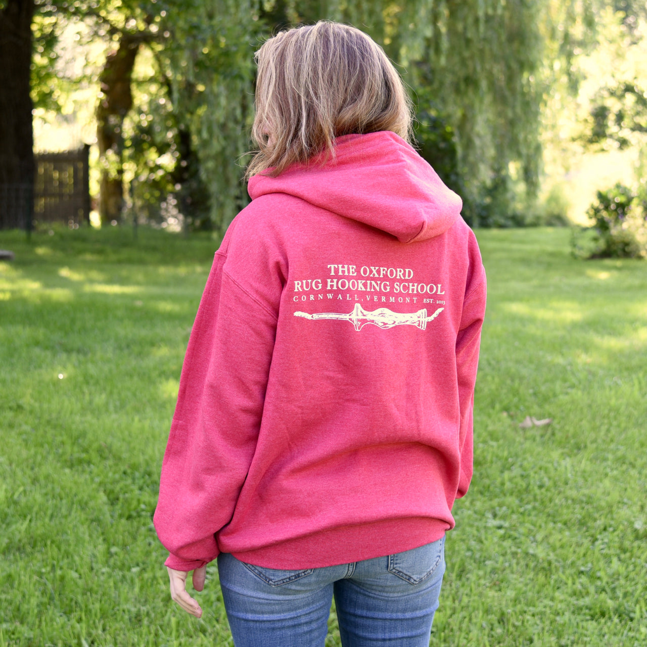 the-oxford-supplies-sweat-zipp-capuche-rouge-chin-taille-m image 1