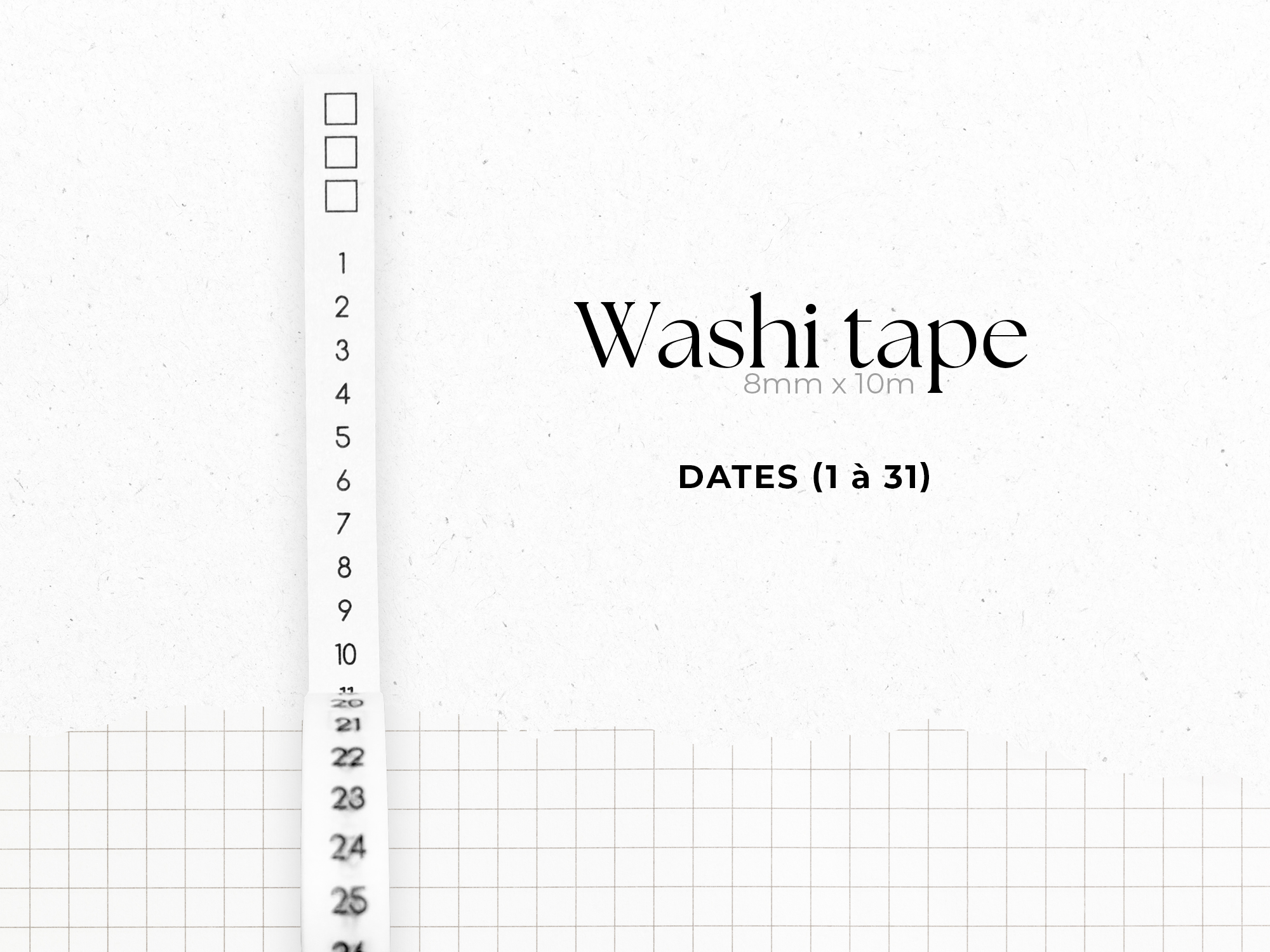 adylshop-dates-et-jours-washi-tape-jours-fran-ais-dates-8mm-x-10m image 2