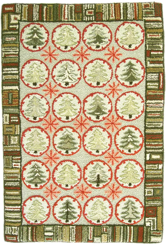 the-oxford-company-antique-christmas-tree-patron-punch-needle-78x119cm image 1